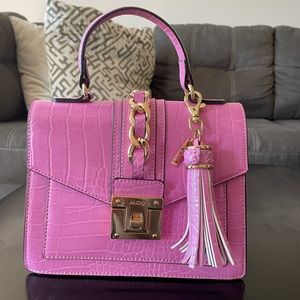 Aldo pink cross body or top handle bag